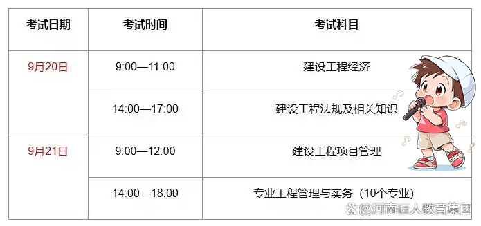 一建考试时间
