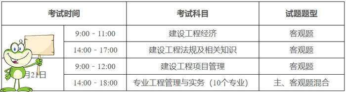 一建考试时间